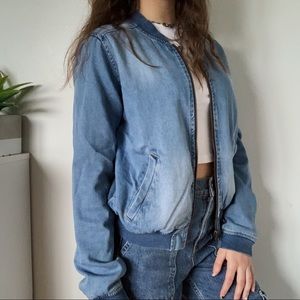 Denim Bomber Jacket